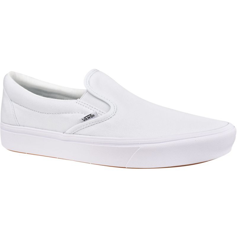 Vans comfycush sales white slip on