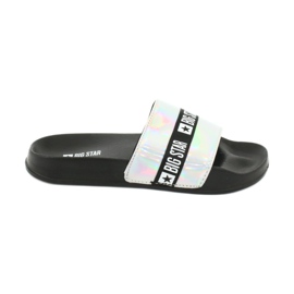 HOLO Big Star 274A005 women's slippers black grey