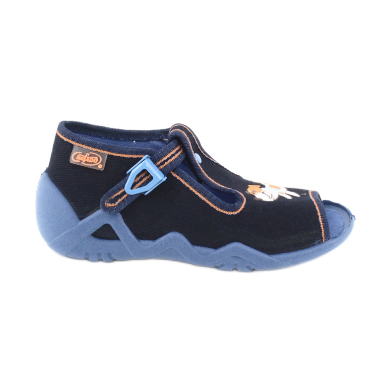 Befado children's shoes 217P105 navy blue orange multicolored