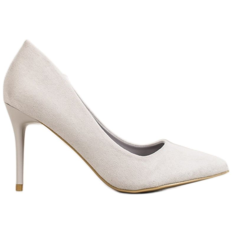 SHELOVET Sexy gray high heels grey
