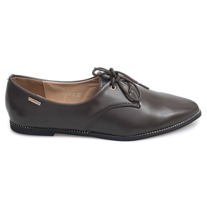 Classic Elegant Women's shoes Brown Y439