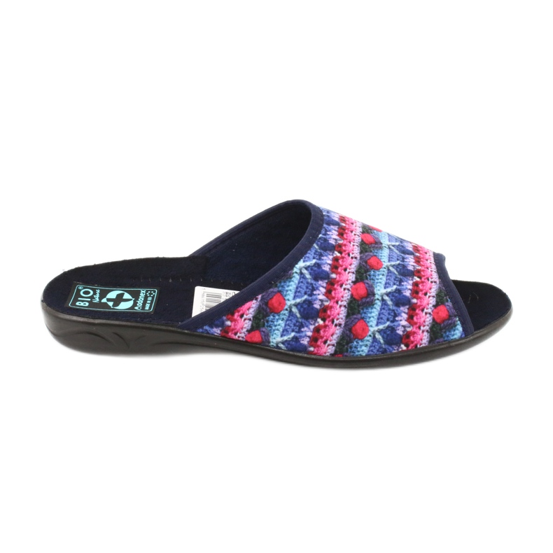 Velor slippers Adanex 25603 multicolored