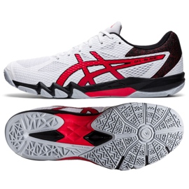 Asics Gel Blade 1071A029-101 squash shoe white red KeeShoes