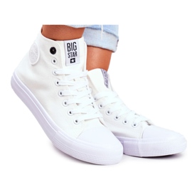 Women's High Sneakers Big Star White FF274A171