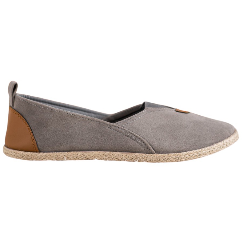 SHELOVET Gray Slipons grey