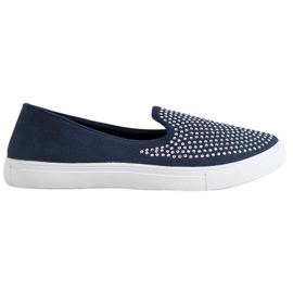 SHELOVET Stylish Slipons blue