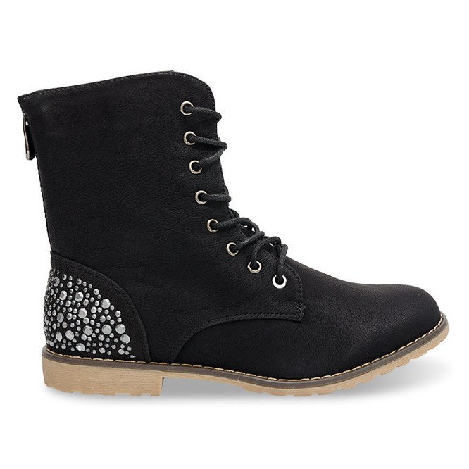 Richly decorated boots 1511-8 black