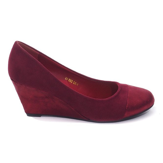 Wedge Pumps 20-292 Wine red