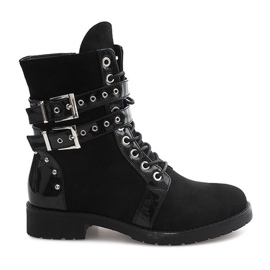 Suede Boots Workers A-52 Black
