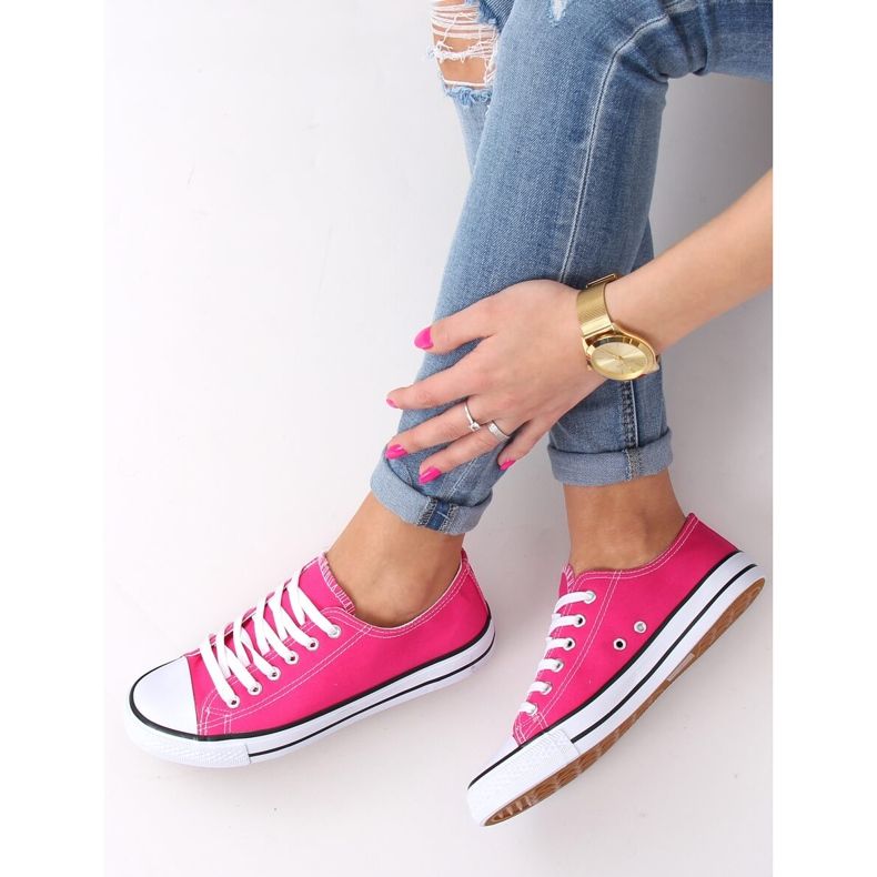 Classic women's pink sneakers JD05P Rosa