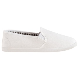 SHELOVET Comfortable Slip-On Sneakers white