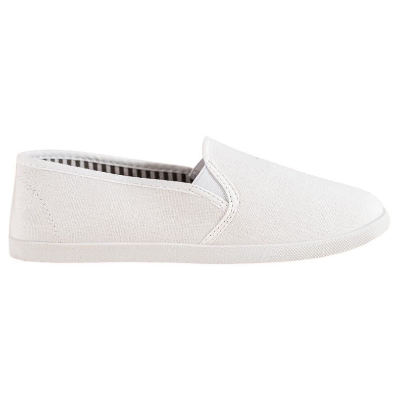 SHELOVET Comfortable Slip-On Sneakers white
