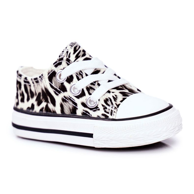 FRROCK Children's Sneakers White Shiny Leopard Berni brown brown FRROCK Children's Sneakers White Shiny Leopard Berni brown brown