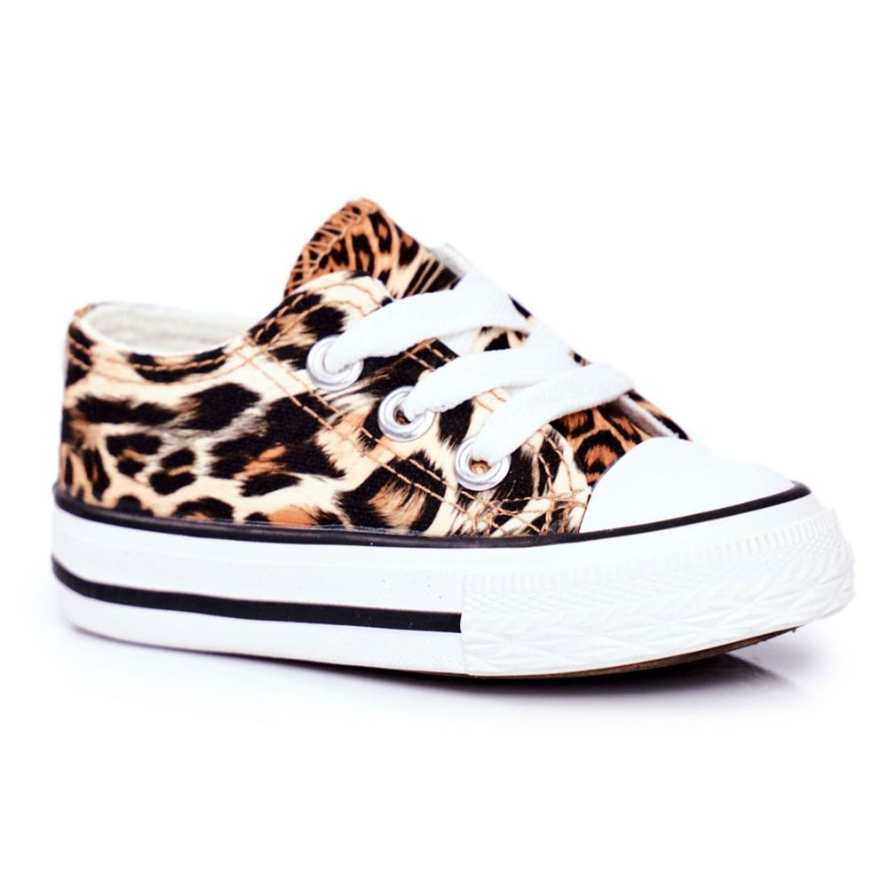 Leopard best sale converse baby