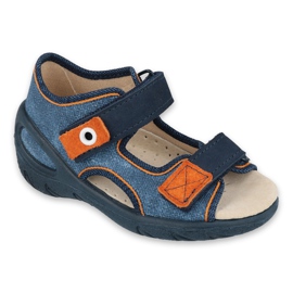 Befado children's shoes pu 065X140 navy blue