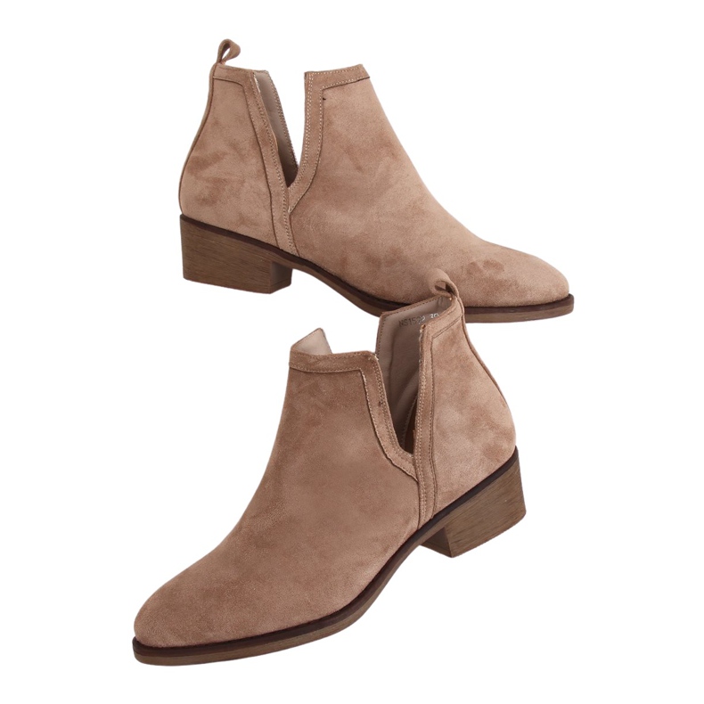 Women's beige boots NS159P Beige brown