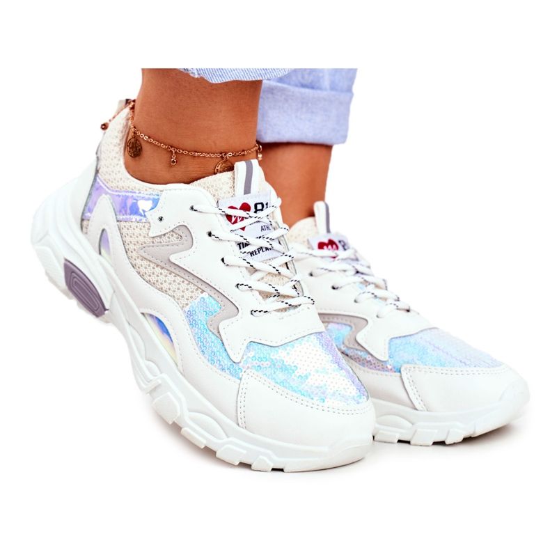 Women's Sport Shoes Lu Boo White Dazzle Me multicolored