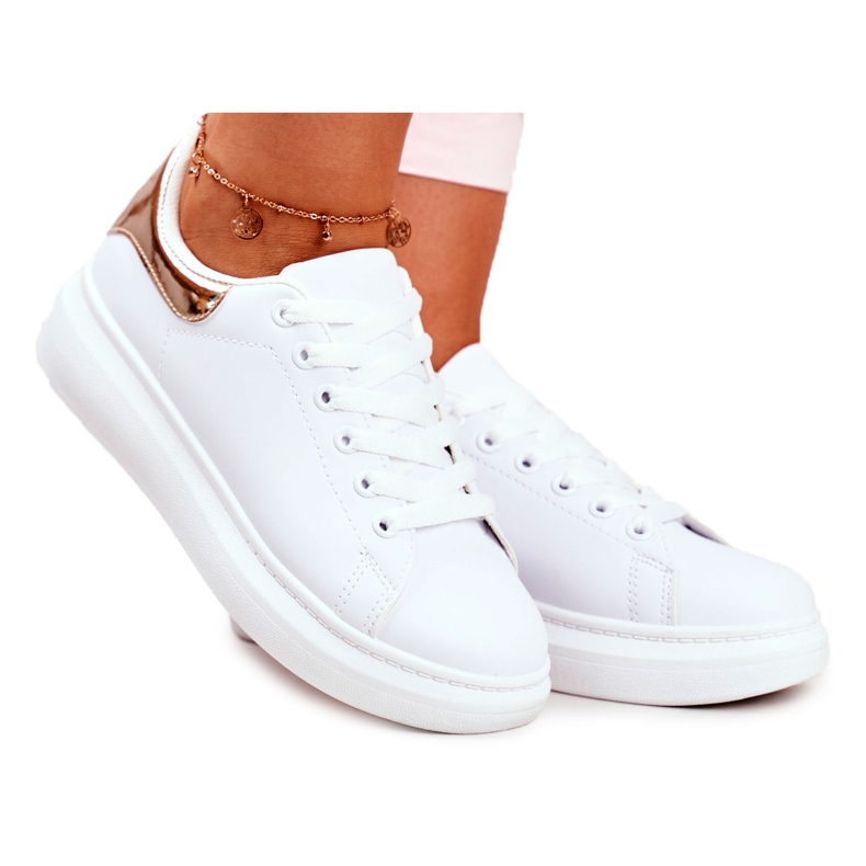 Women's Sport Shoes Lu Boo White Metallic Gold Matilda yellow