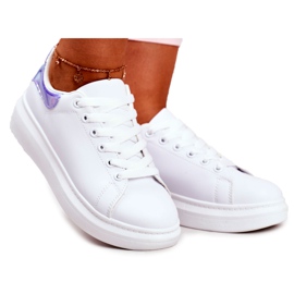 Women's Sport Shoes Lu Boo White Metallic Blue Matilda Women's Sport Shoes Lu Boo White Metallic Blue Matilda