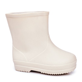 Children's Beige Classic Rubber Galoshes Lullaby Children's Beige Classic Rubber Galoshes Lullaby
