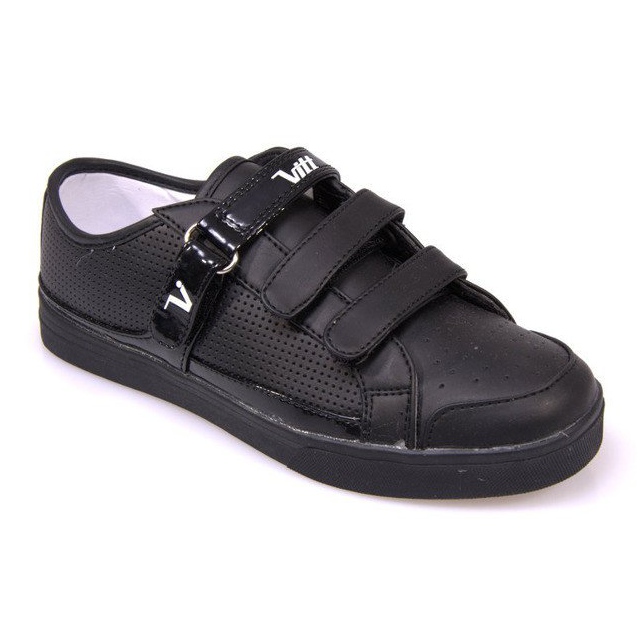 Sneakers With Velcro F-1-02 Black