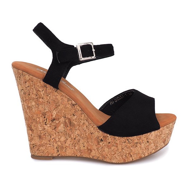 Wedge Sandals Cork 5H5654 Black