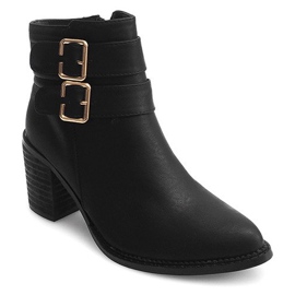 Boots On Heel F026 Black