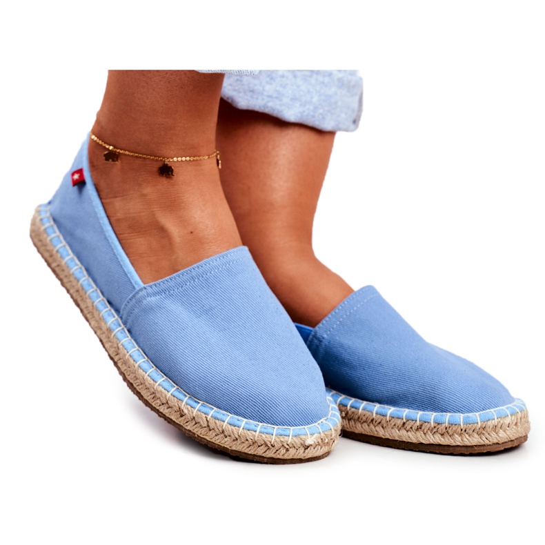 Women's Espadrilles Braided Sole Blue Big Star DD274A153
