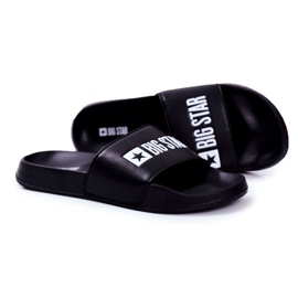 Men's Slippers Big Star Rubber Black Eco Leather GG174931 Men's Slippers Big Star Rubber Black Eco Leather GG174931