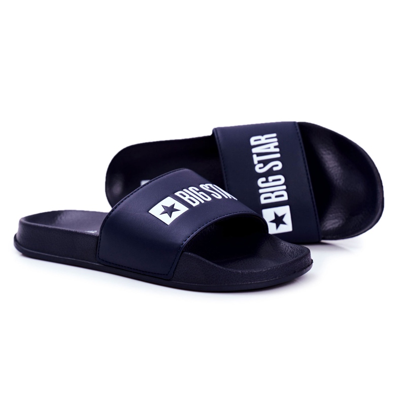 Men's Slippers Big Star Rubber Navy Blue GG174931