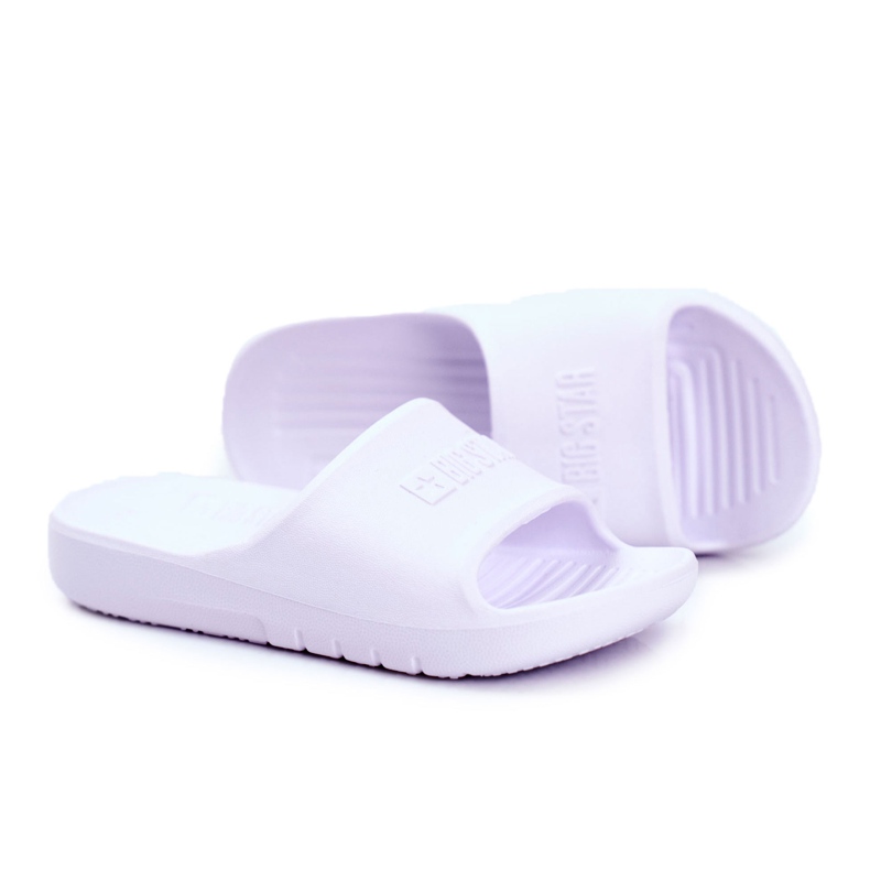 Children's Youth Big Star White Slippers GG374811 Children's Youth Big Star White Slippers GG374811