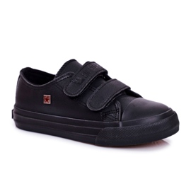 Children's Shoes Sneakers Big Star With Velcro Black GG374009 Children's Shoes Sneakers Big Star With Velcro Black GG374009