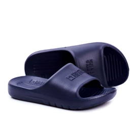Children's and Youth Big Star Slippers Navy Blue GG374810