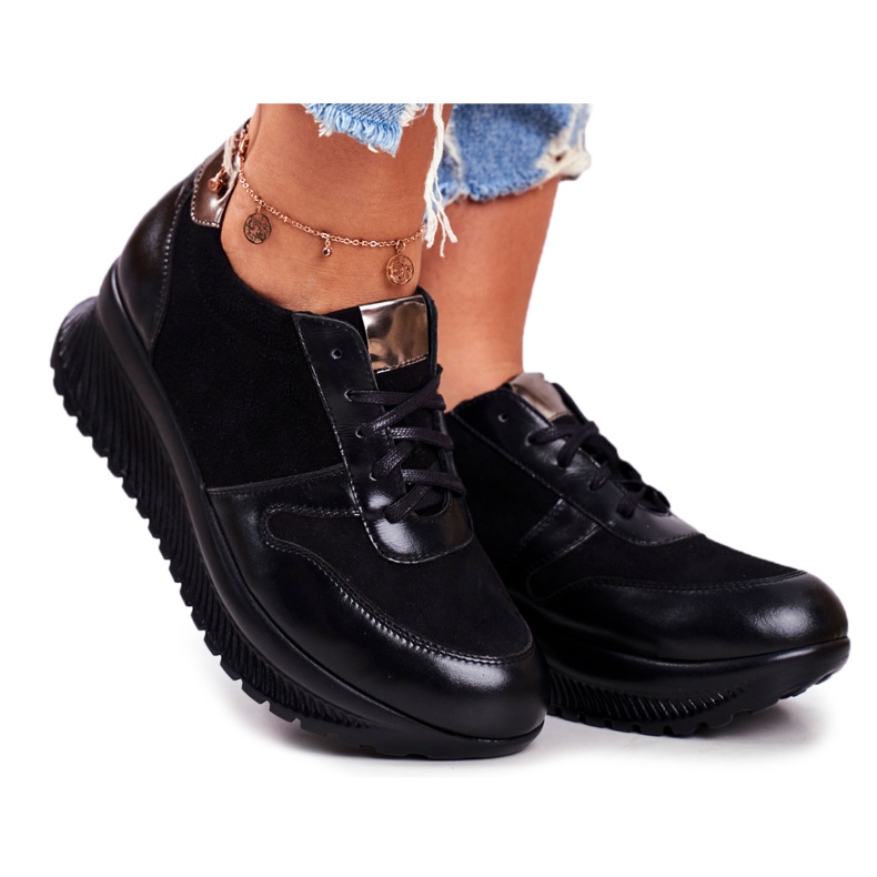 ESKA Women's Sport Shoes Leather Black Gianna