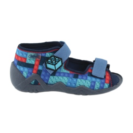 Befado children's shoes 250P094 red blue multicolored