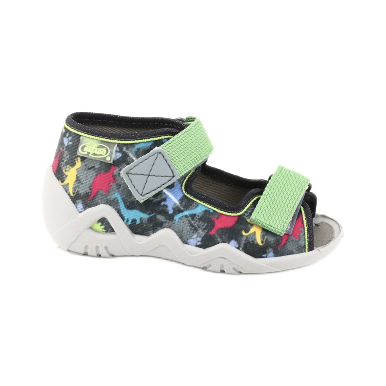 Befado children's shoes 250P092 grey multicolored green