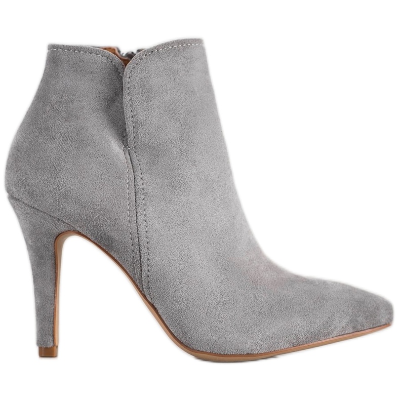 Bella Paris Classic boots on a high heel grey