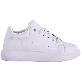 SHELOVET Violet Sneakers On The Platform purple