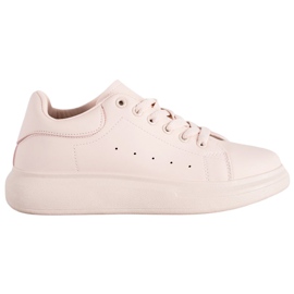 SHELOVET Powder Sneakers On The Platform pink