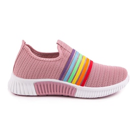 BS30 pink slip-on sports shoes multicolored