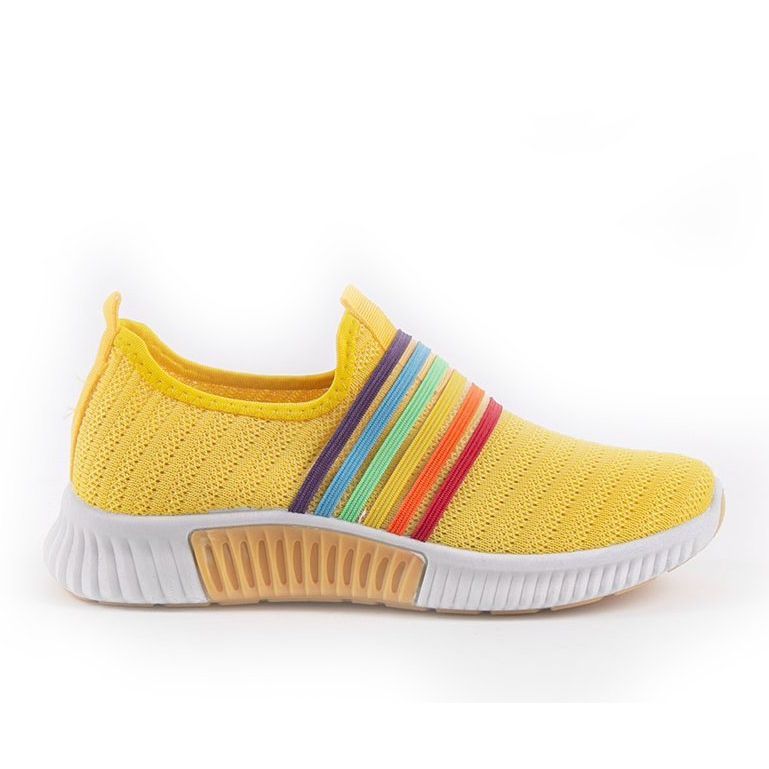 Yellow BS30 slip-on sports shoes multicolored