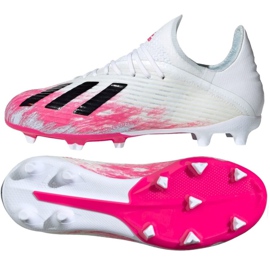 Adidas X 19.1 Fg Jr EG7163 football boots multicolored white Adidas X 19.1 Fg Jr EG7163 football boots multicolored white