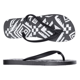Lu Boo Black Women's Aztec Slippers Havanna white