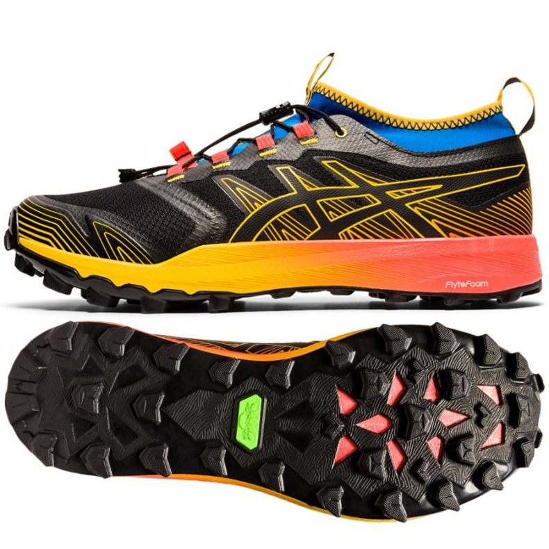 Asics running shoes FujiTrabuco Pro M 1011A566-002 black multicolored