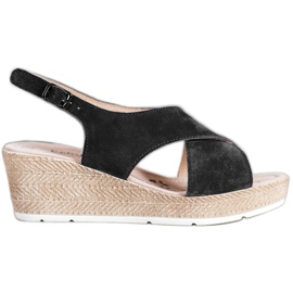 Filippo Light Leather Sandals black