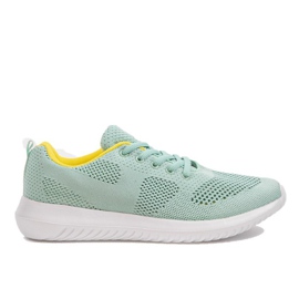 Green openwork sports shoes T101-9