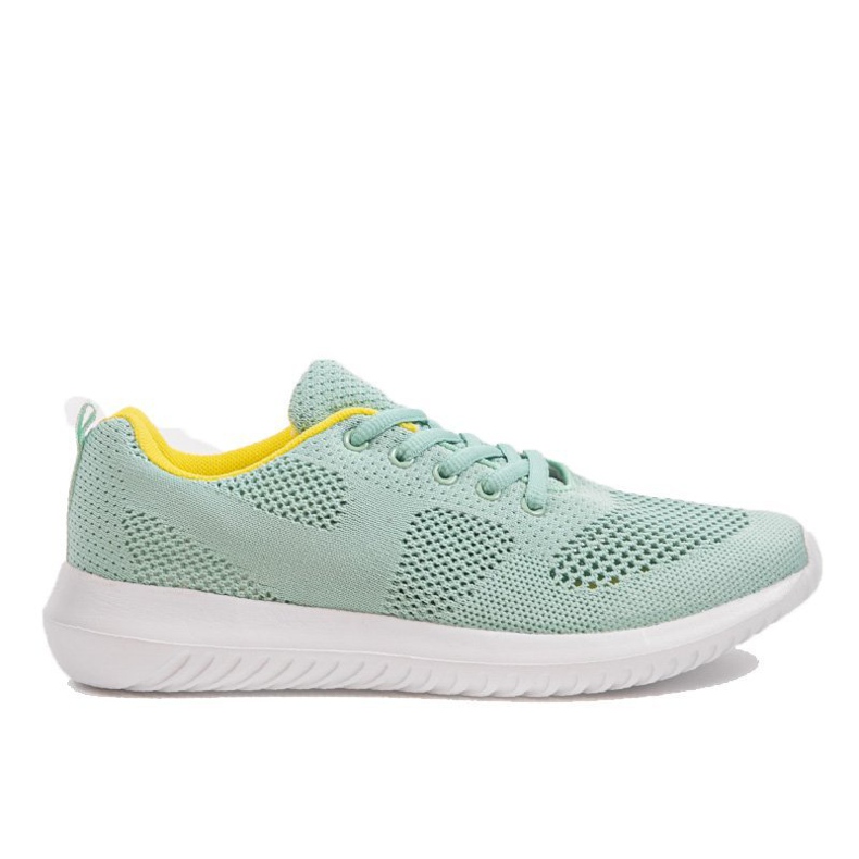 Green openwork sports shoes T101-9