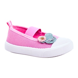 Le Scarpe Children's Pink Velcro sneakers Estienne