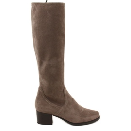 Women's cognac stretch Caprice 25506 boots brown