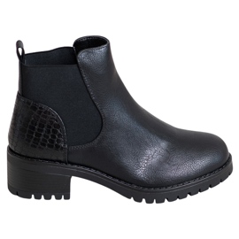 J. Star Slip-on boots on a post black J. Star Slip-on boots on a post black